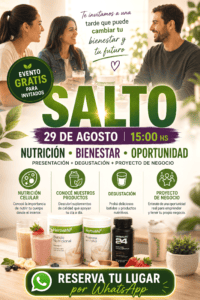 Salto será sede de un encuentro sobre nutrición, bienestar y oportunidades de emprendimiento.