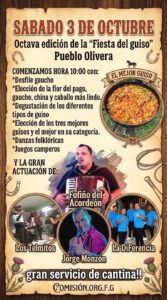 Pueblo Olivera se prepara para la octava edición de la Fiesta del Guiso.
